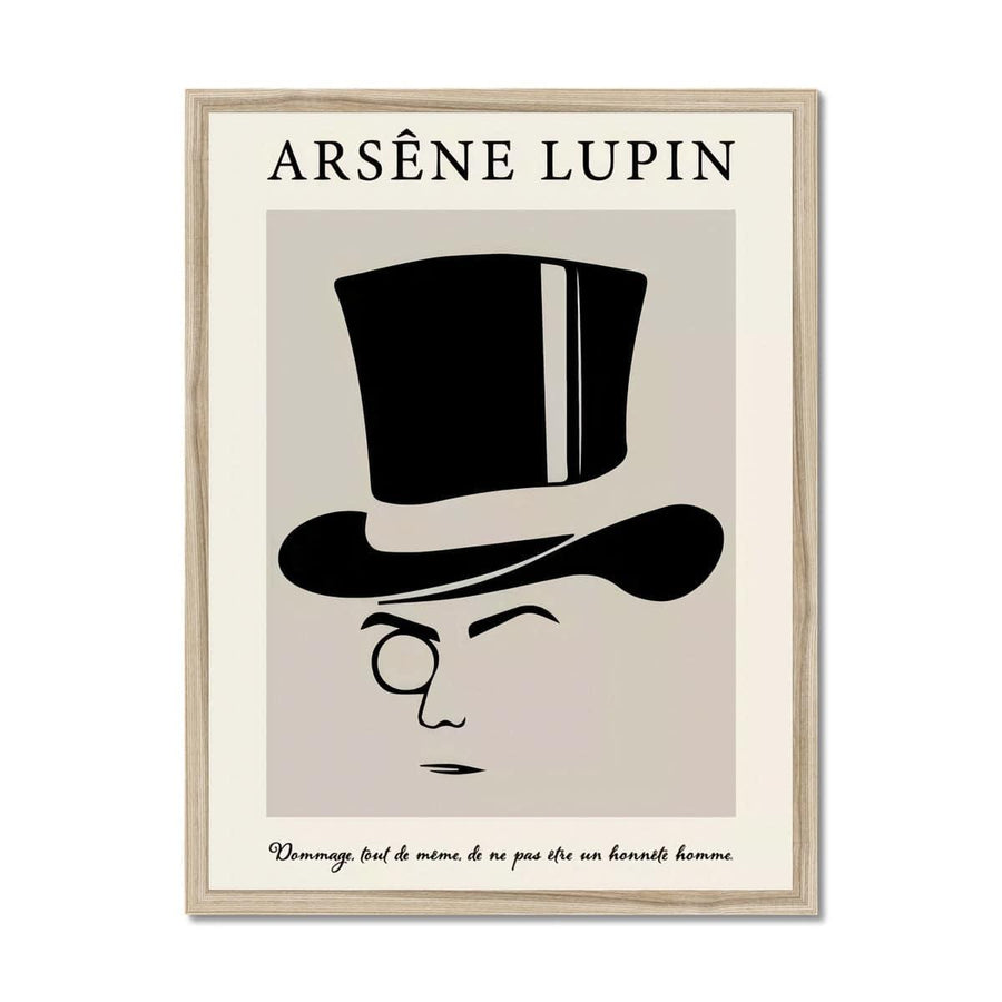 Arsene Lupin Honest Man Framed Print - Artformed