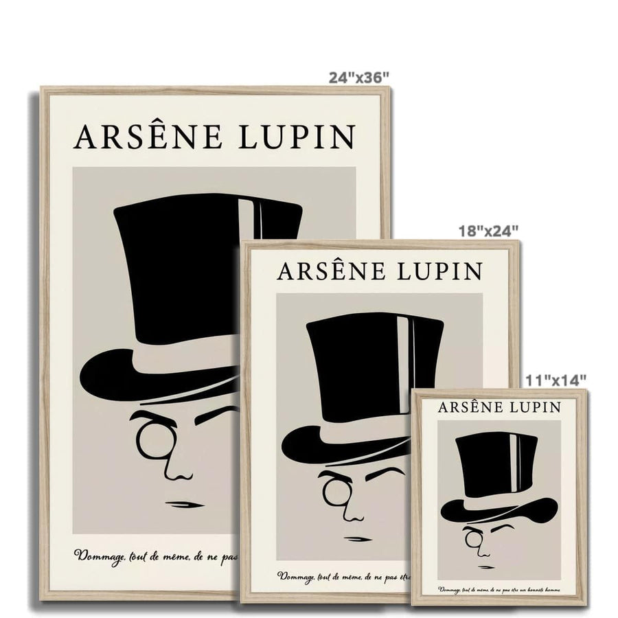 Arsene Lupin Honest Man Framed Print - Artformed