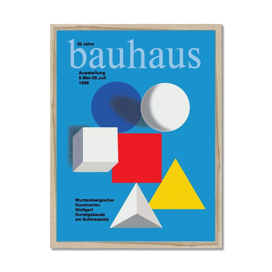 Bauhaus 50 Years Anniversary Framed Print - Artformed