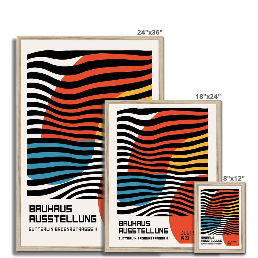 Bauhaus Behind Blinds Framed Print - Artformed