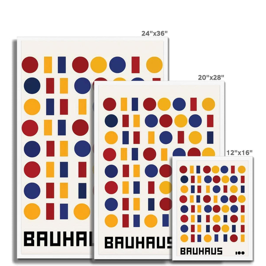 Bauhaus Binary Code Framed Print - Artformed