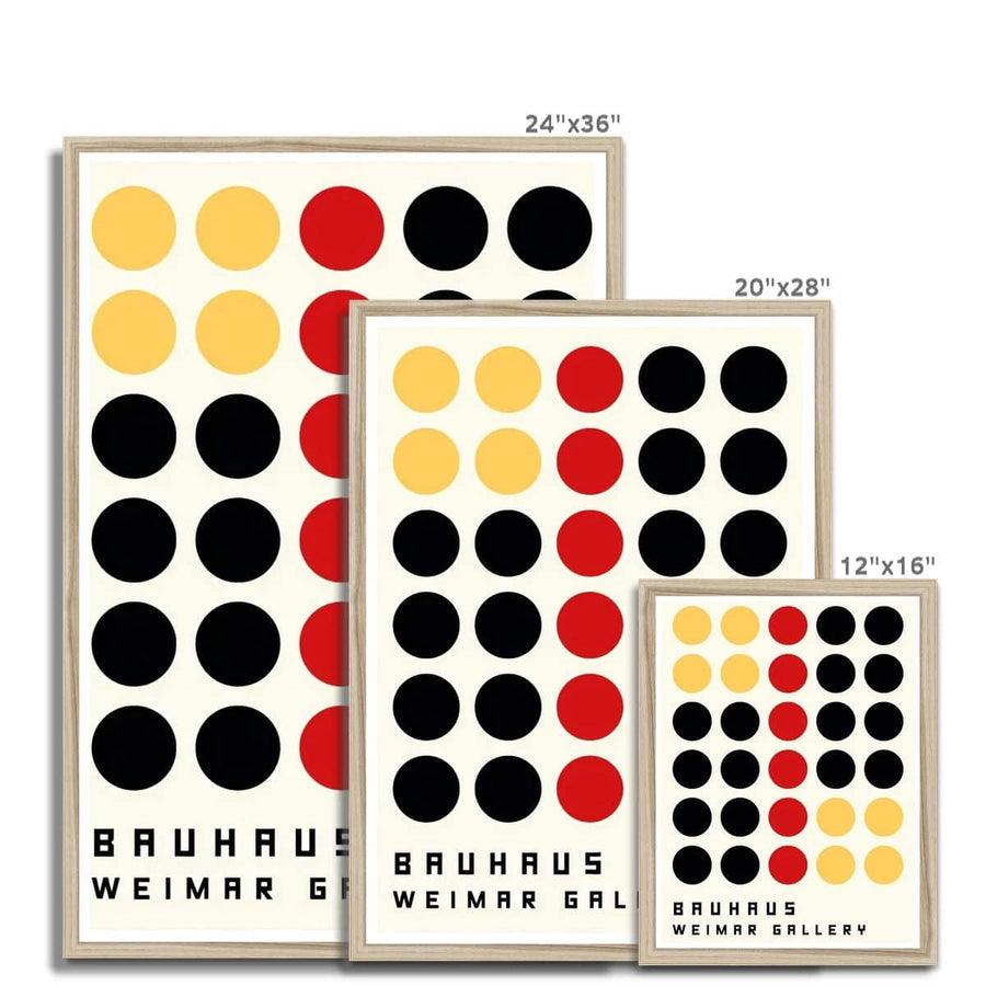 Bauhaus Connect Dots Framed Print - Artformed