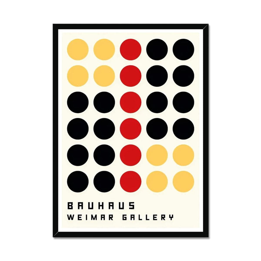 Bauhaus Connect Dots Framed Print - Artformed