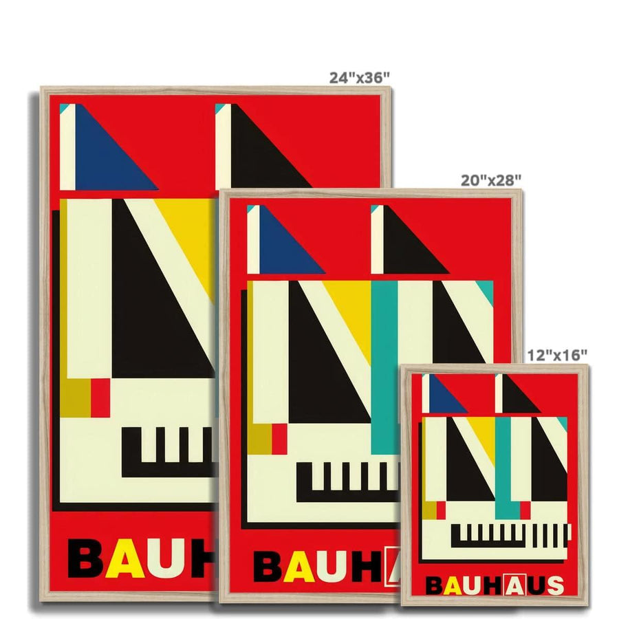 Bauhaus Modern Piano  Framed Print - Artformed