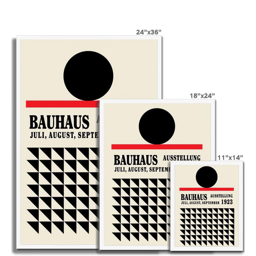 Bauhaus On The Red Line Framed Print - Artformed