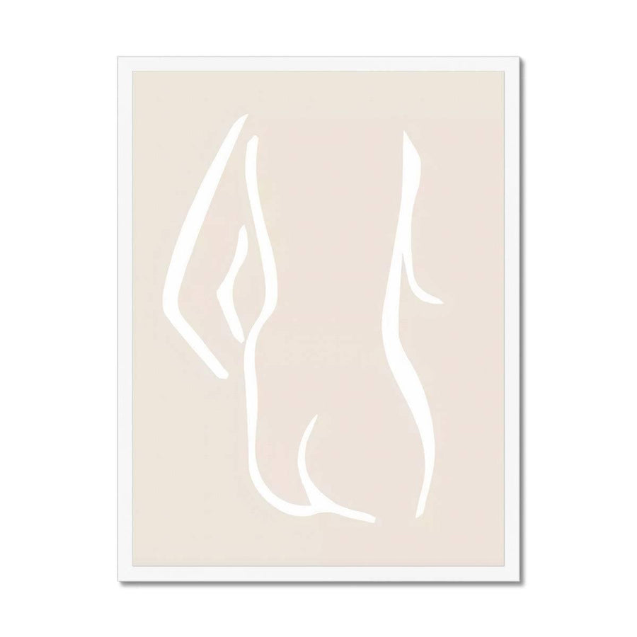 Body Art Illustration No.1 Framed Print - Artformed