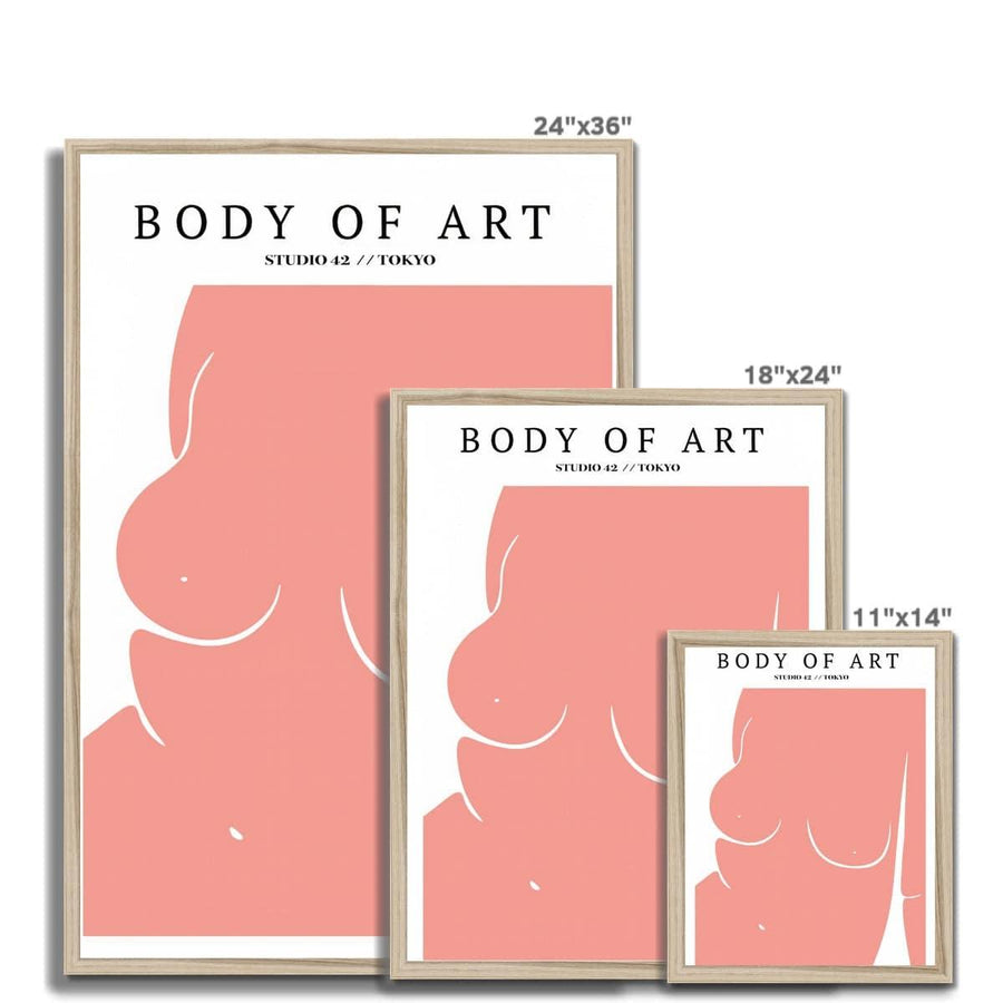 Body of Art  Framed Print - Artformed