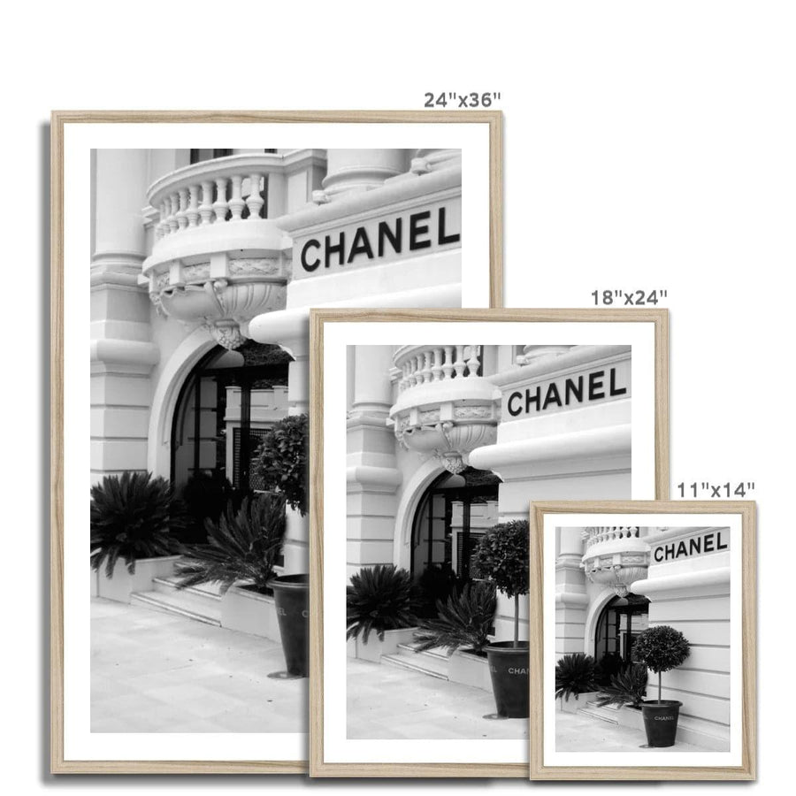 Chanel Luxury Boutique Framed Print - Artformed