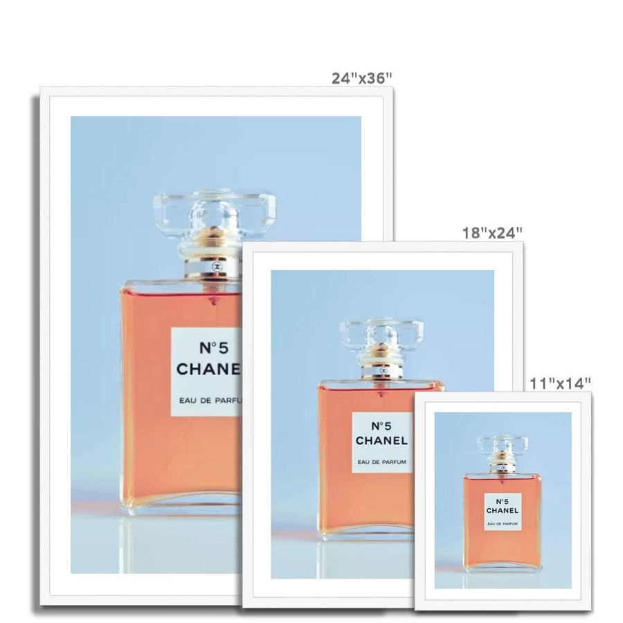 Chanel No. 5 Perfume Framed Print - Artformed