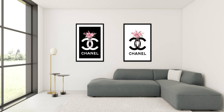Chanel Pink Flower 2 Framed Print – Artformed
