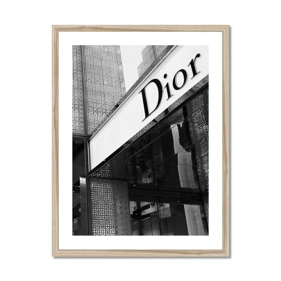 Dior Store Framed Print - Artformed