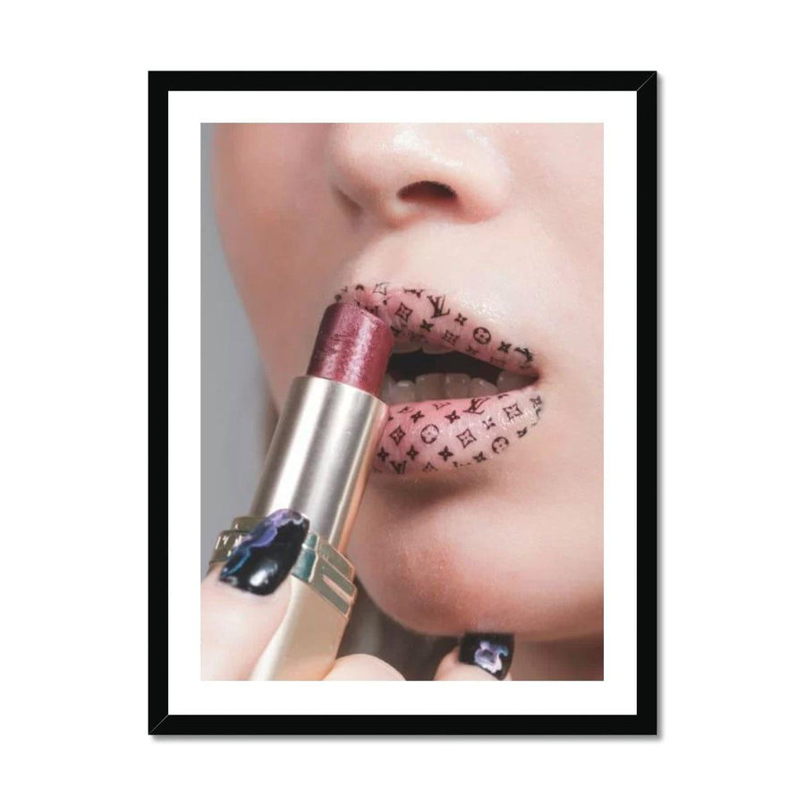 Louis Vuitton Lipstick Framed Print - Artformed