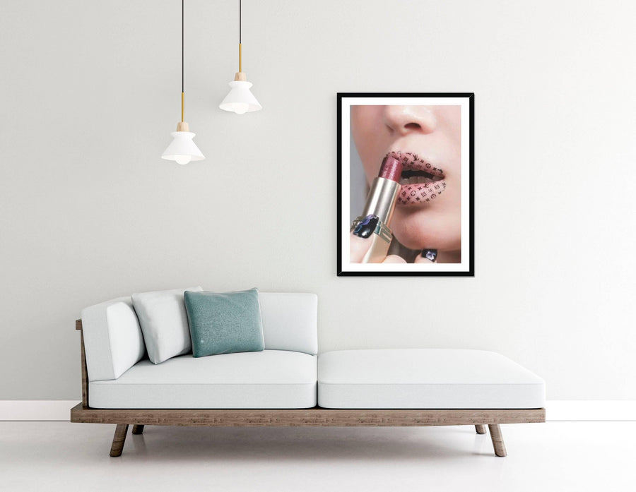 Louis Vuitton Lipstick Framed Print