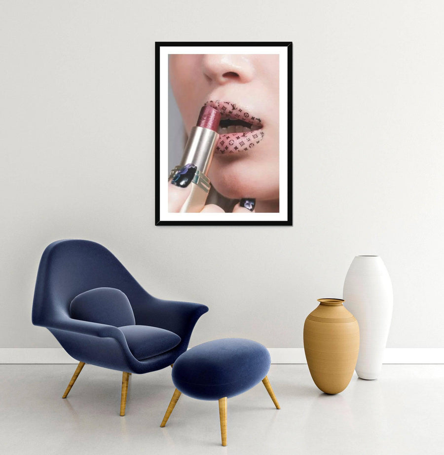 Louis Vuitton Lipstick Framed Print