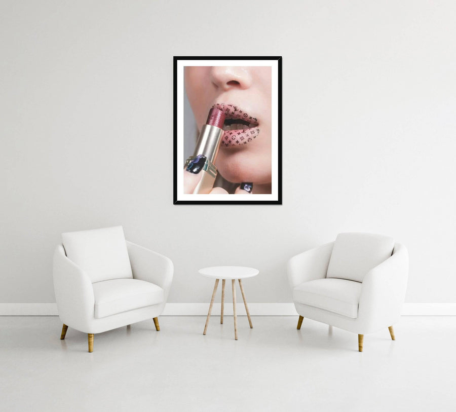 Louis Vuitton Lipstick Framed Print - Artformed