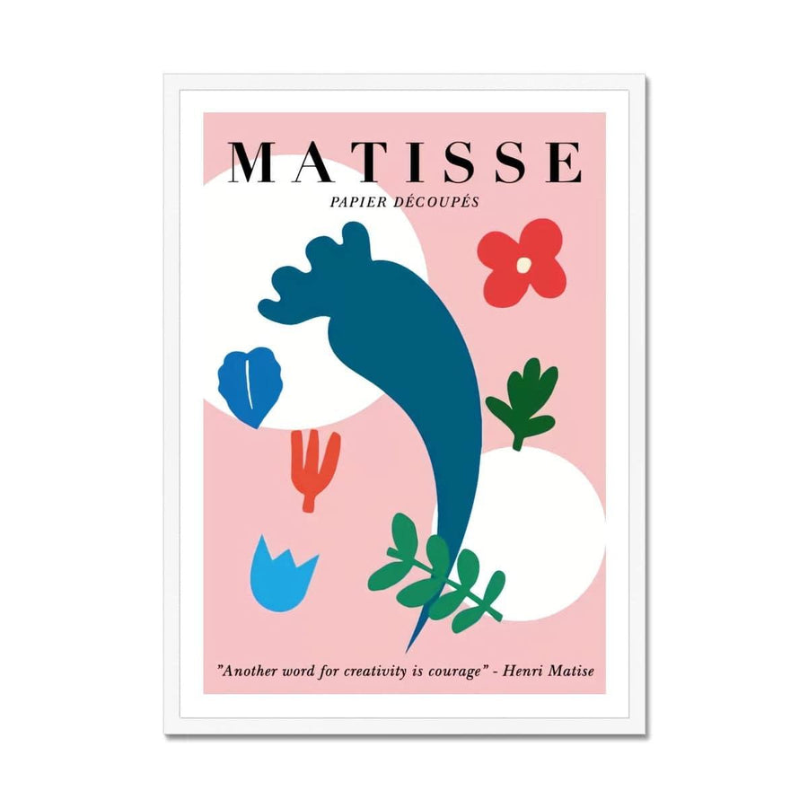 Matisse Creativity is Courage Framed Print - Artformed