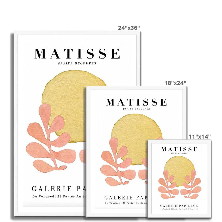 Matisse Galerie Peach Leaves Framed Print - Artformed