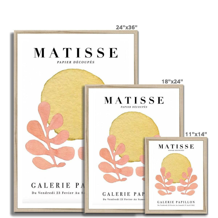 Matisse Galerie Peach Leaves Framed Print - Artformed