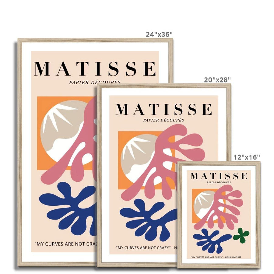 Matisse My Curves Are Not Crazy Framed Print - Artformed