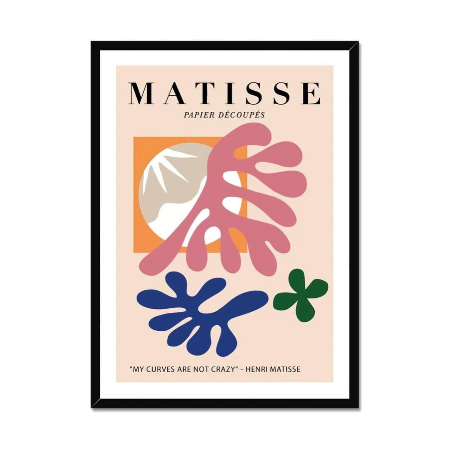 Matisse My Curves Are Not Crazy Framed Print - Artformed