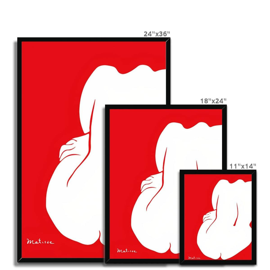 Matisse Red Muse Framed Print - Artformed