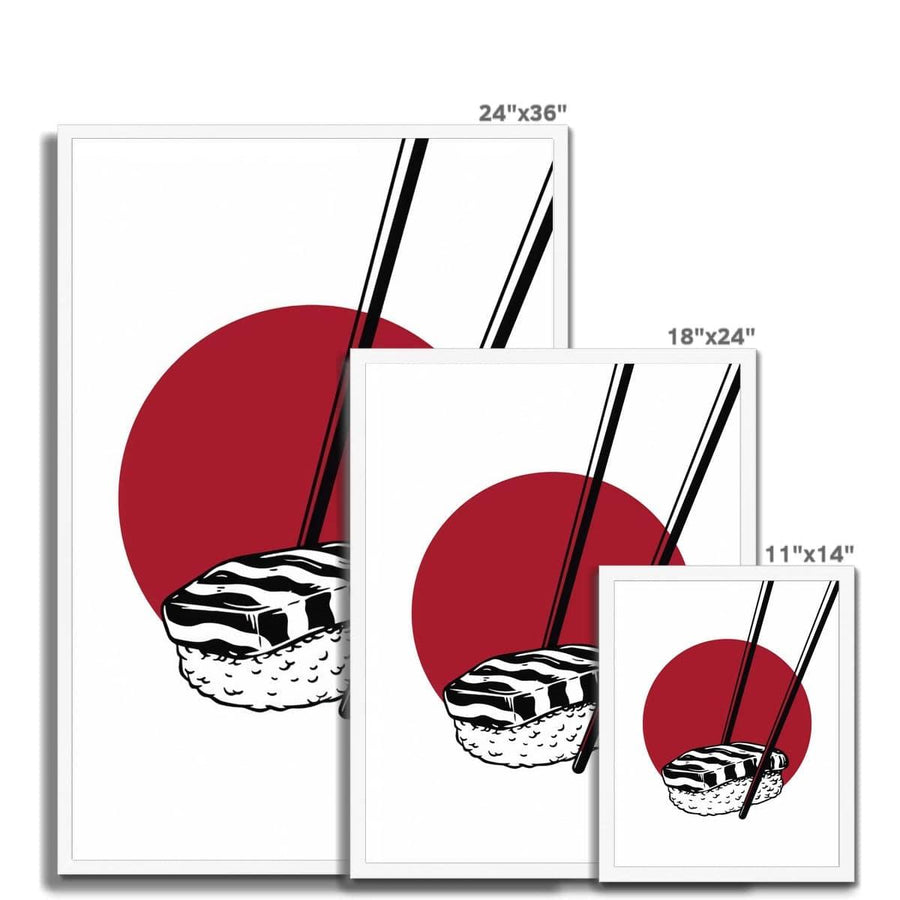 Nigiri Sushi  Framed Print - Artformed