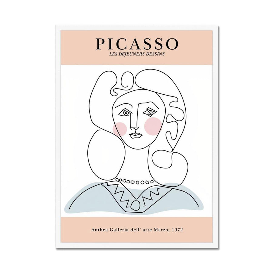 Picasso Beautiful Necklace Framed Print - Artformed