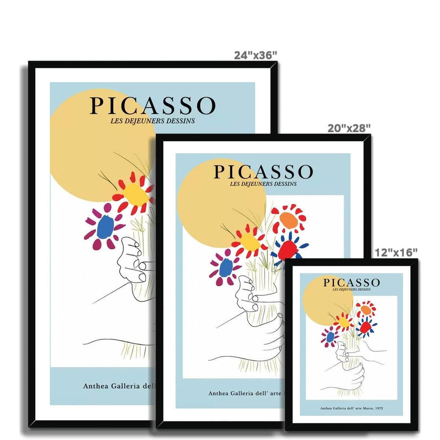 Picasso Bouquet of Peace  Framed Print - Artformed