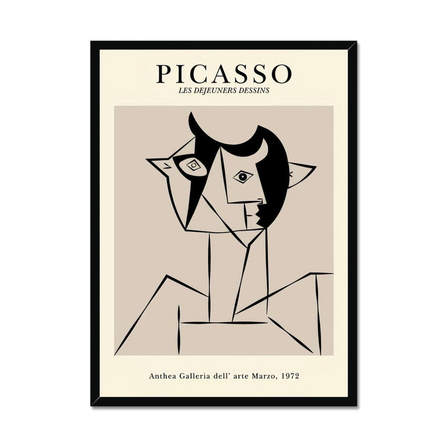 Picasso Bull Man Framed Print - Artformed
