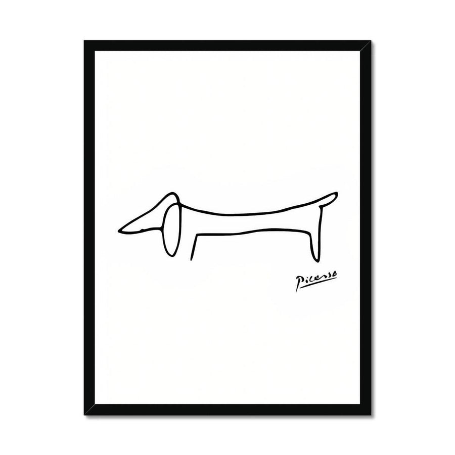 Picasso Dog Framed Print - Artformed