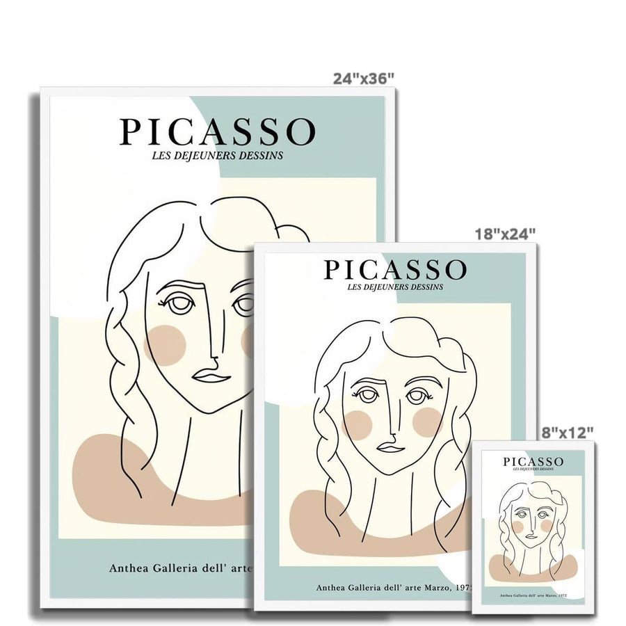 Picasso Lonely Girl Framed Print - Artformed