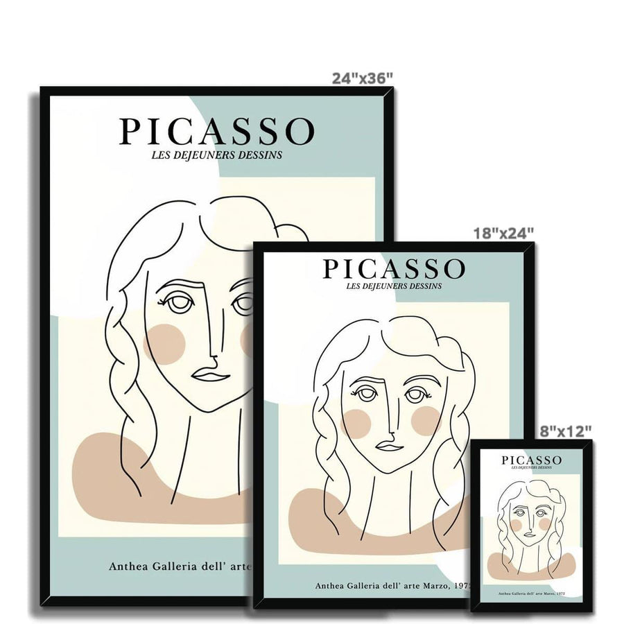 Picasso Lonely Girl Framed Print - Artformed