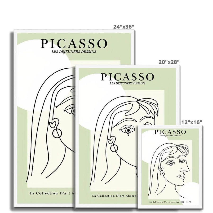 Picasso Obscured Face Framed Print - Artformed
