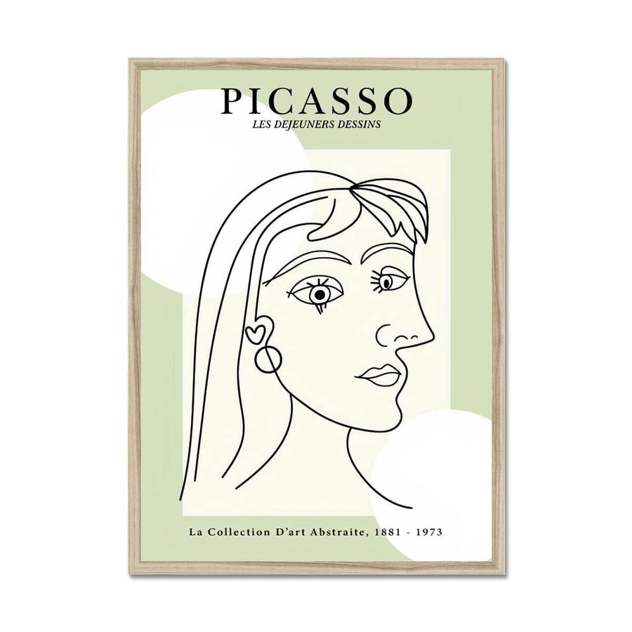 Picasso Obscured Face Framed Print - Artformed
