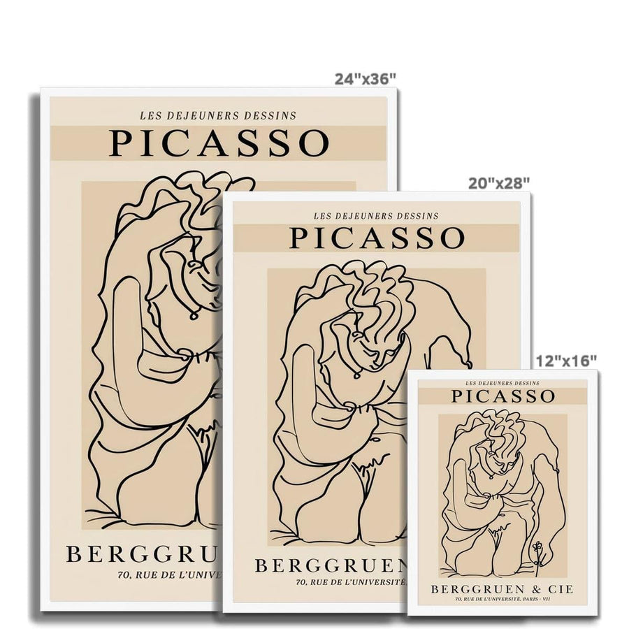 Picasso Picking Flowers Framed Print - Artformed