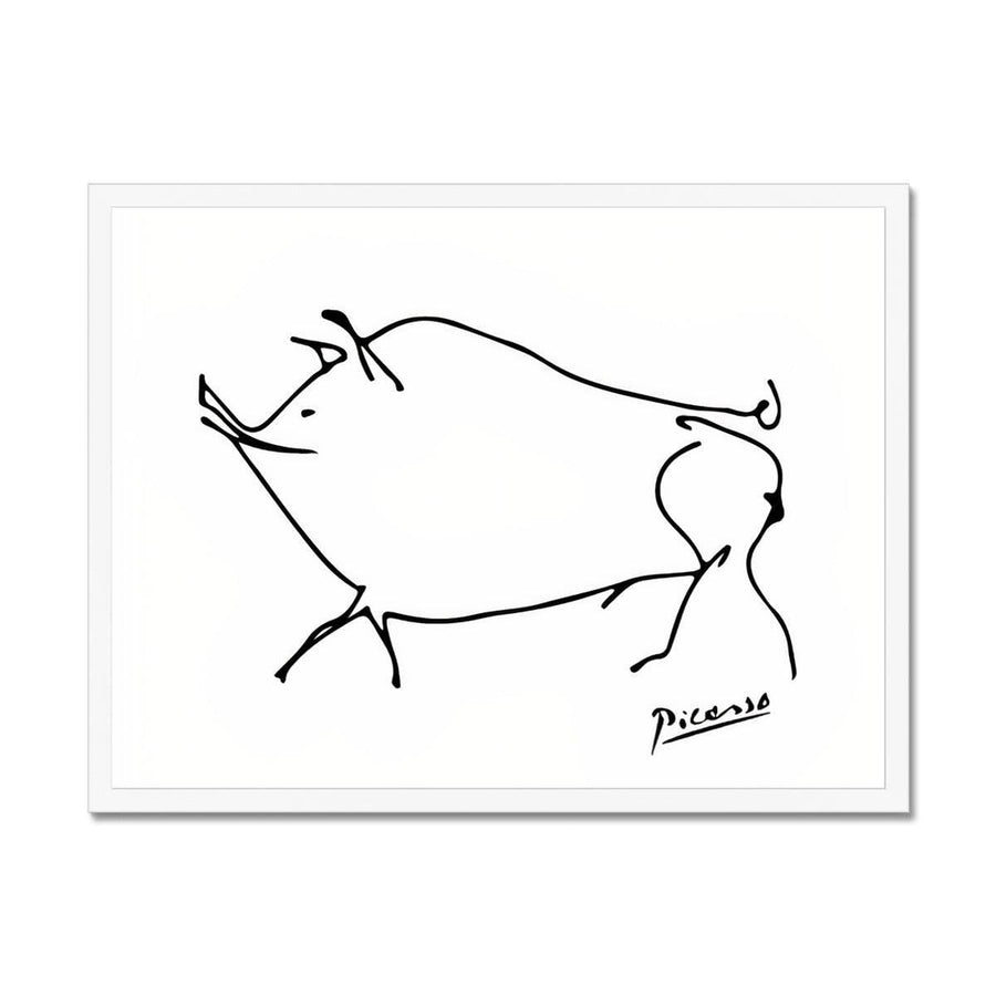 Picasso Pig Framed Print - Artformed
