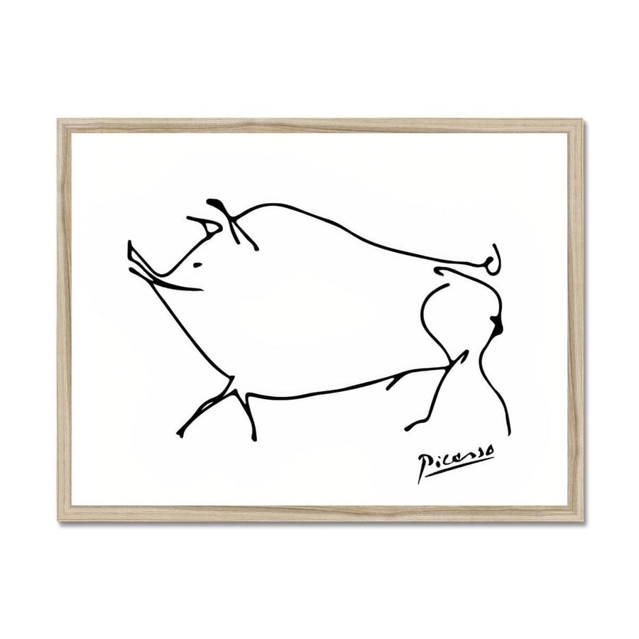 Picasso Pig Framed Print - Artformed