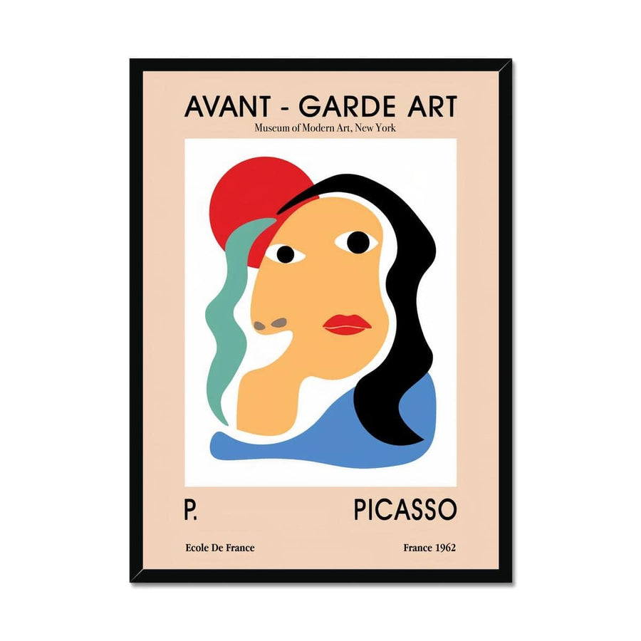 Picasso Reversed Head Framed Print - Artformed