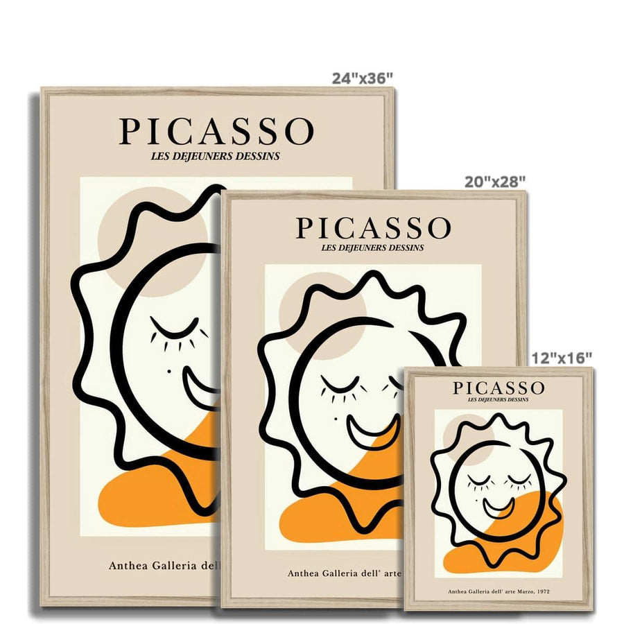 Picasso Sunny Side Up  Framed Print - Artformed