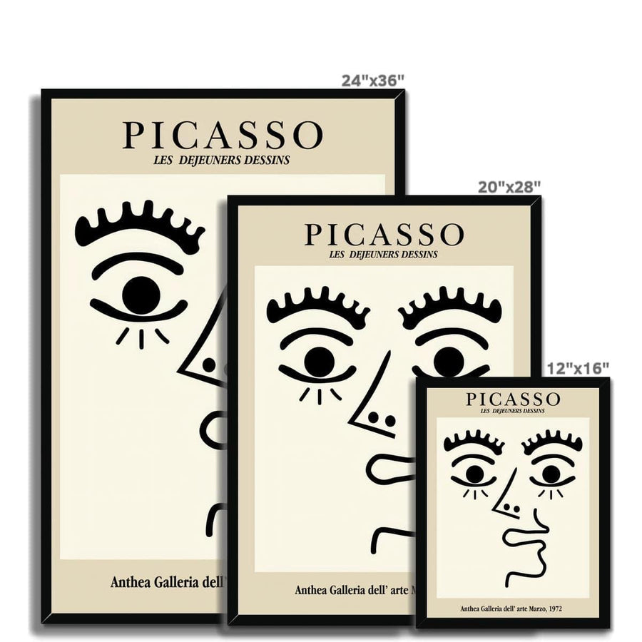 Picasso Talking Man Framed Print - Artformed