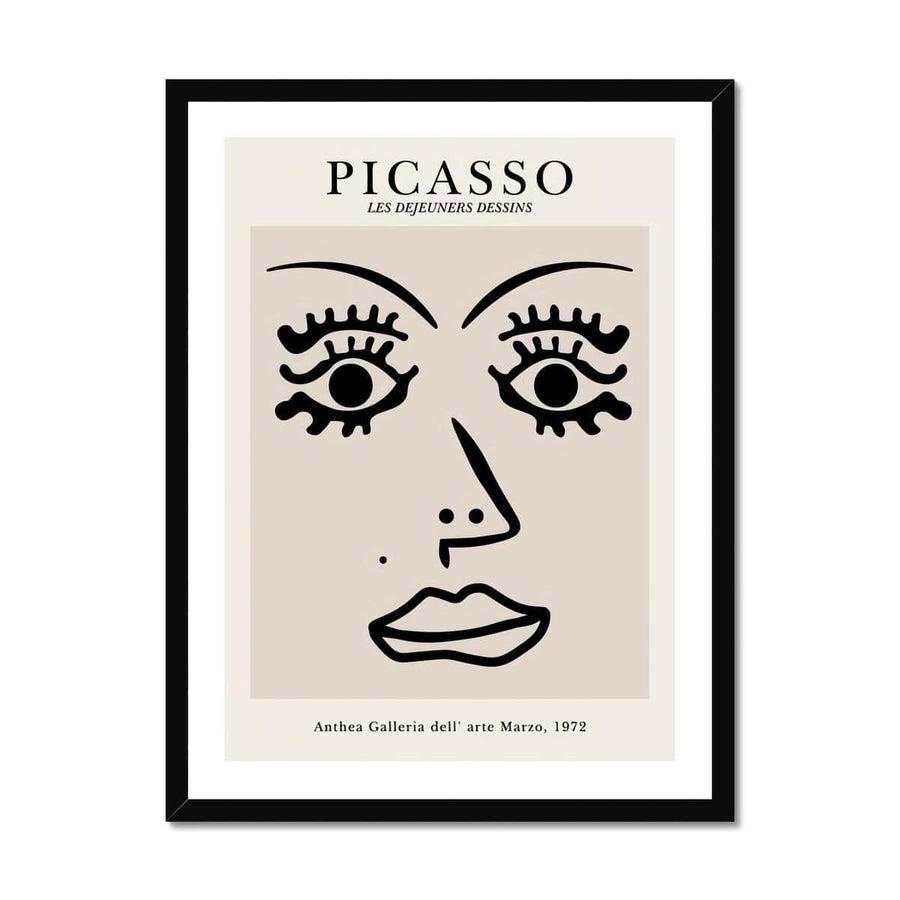 Picasso Thick Lines Framed Print - Artformed