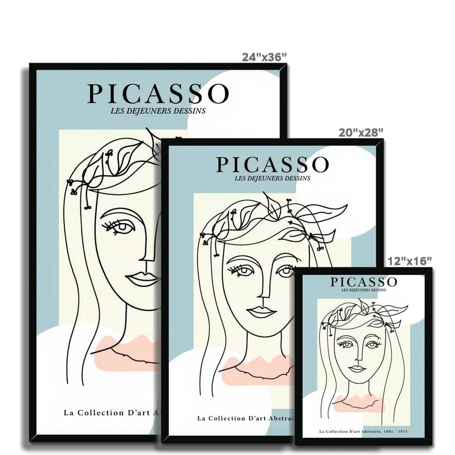 Picasso Unfazed Face Framed Print - Artformed