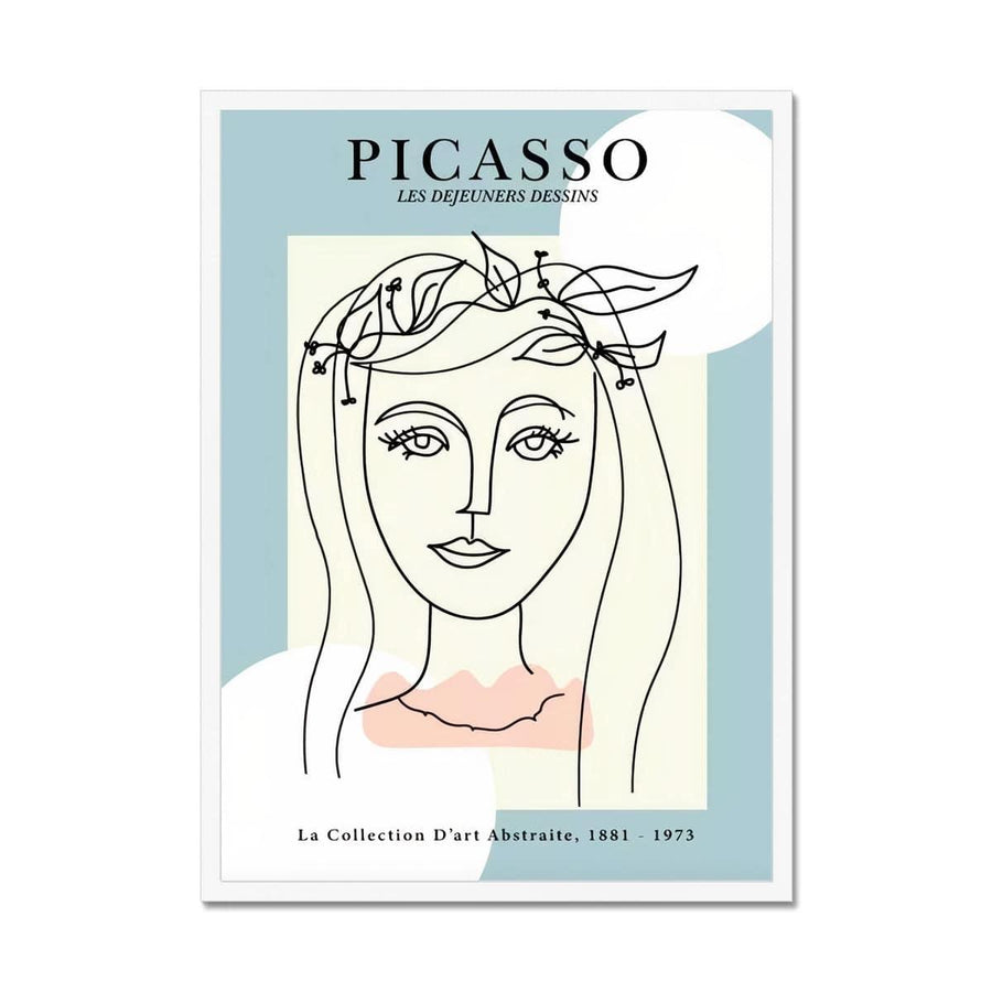 Picasso Unfazed Face Framed Print - Artformed