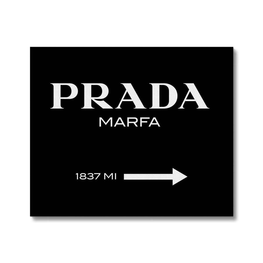 Prada Marfa Black Canvas - Artformed