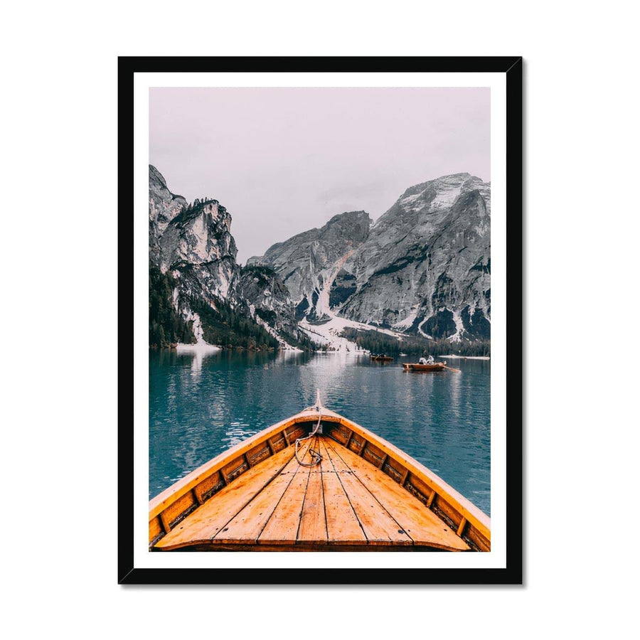 Rowboat In Nature Framed Print - Artformed