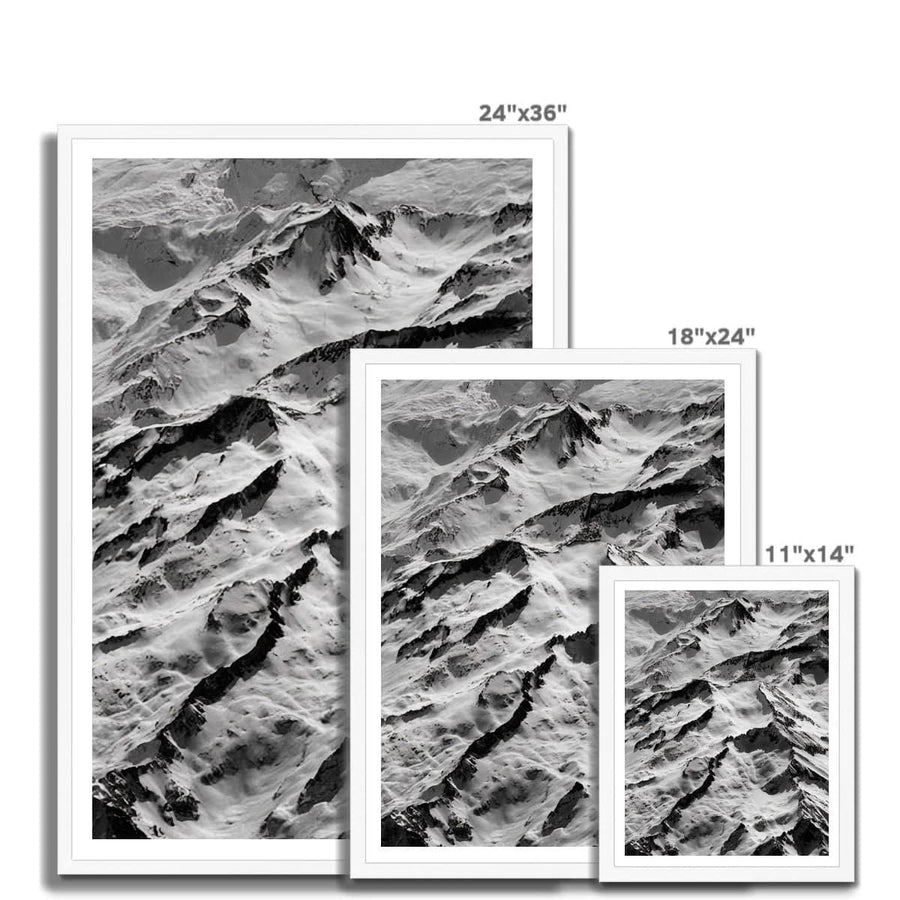 Snow Mountain Framed Print - Artformed
