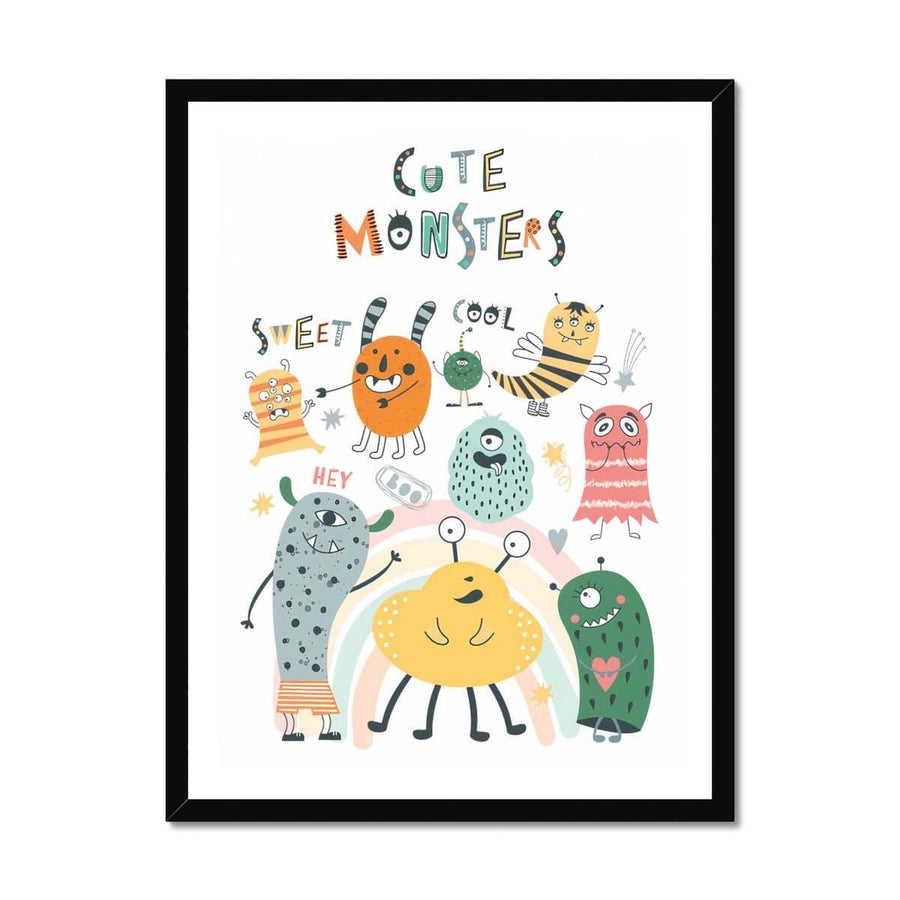 The Cute Monsters Framed Print - Artformed