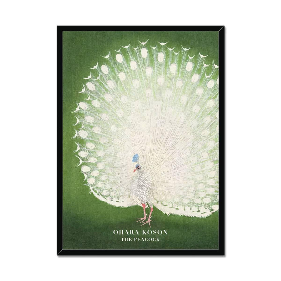 The Green Peacock Ohara Koson Framed Print - Artformed