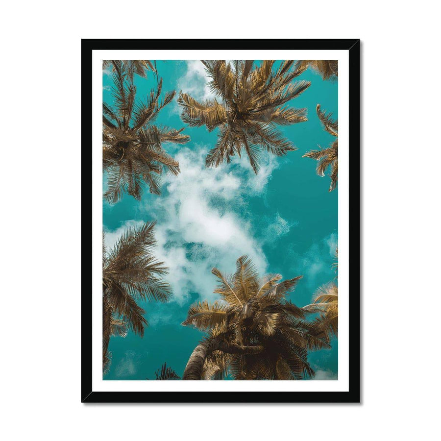 Tropical Palm Trees No. 2 Framed Print - Artformed