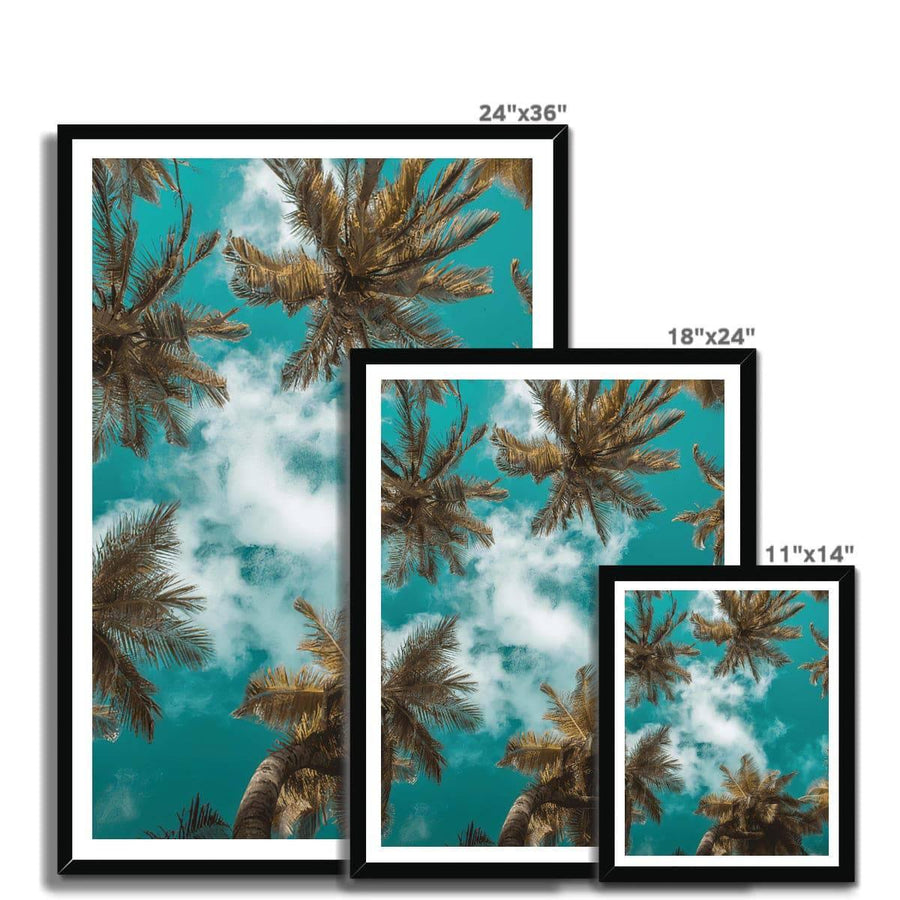 Tropical Palm Trees No. 2 Framed Print - Artformed